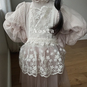 «sold out»«Aosta» layered dress レイヤードレースワンピース