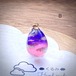 たまご型 ペンダント 雲＆空 夕暮れ空  20mm×13mm  B