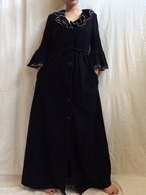 70s ruffle collar Robe