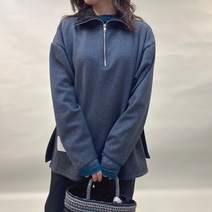ディニテコリエ　裏起毛ハーフジップPO