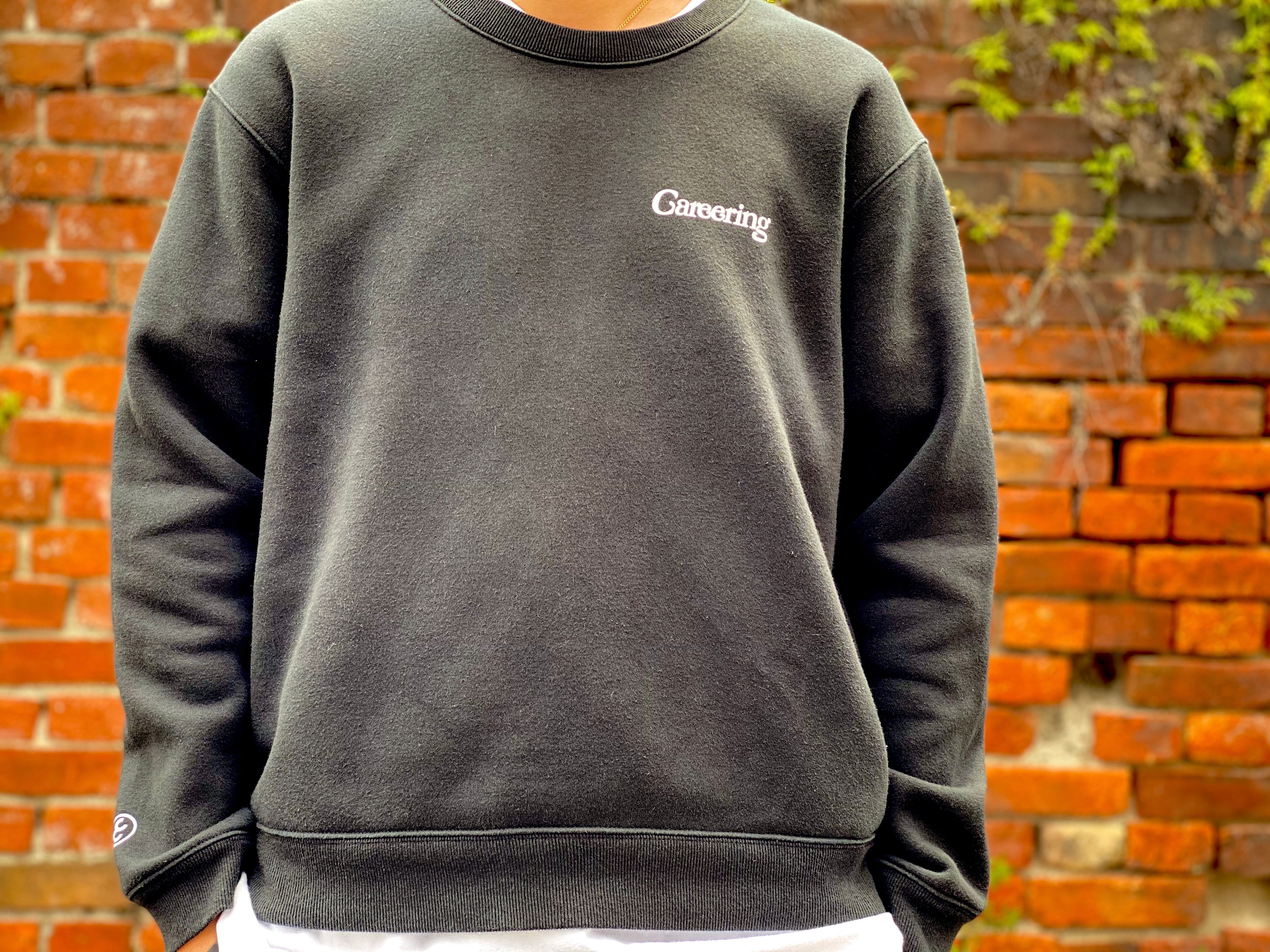 Girls Don't Cry × CAREERING CREWNECK SWEAT BLACK MEDIUM JE