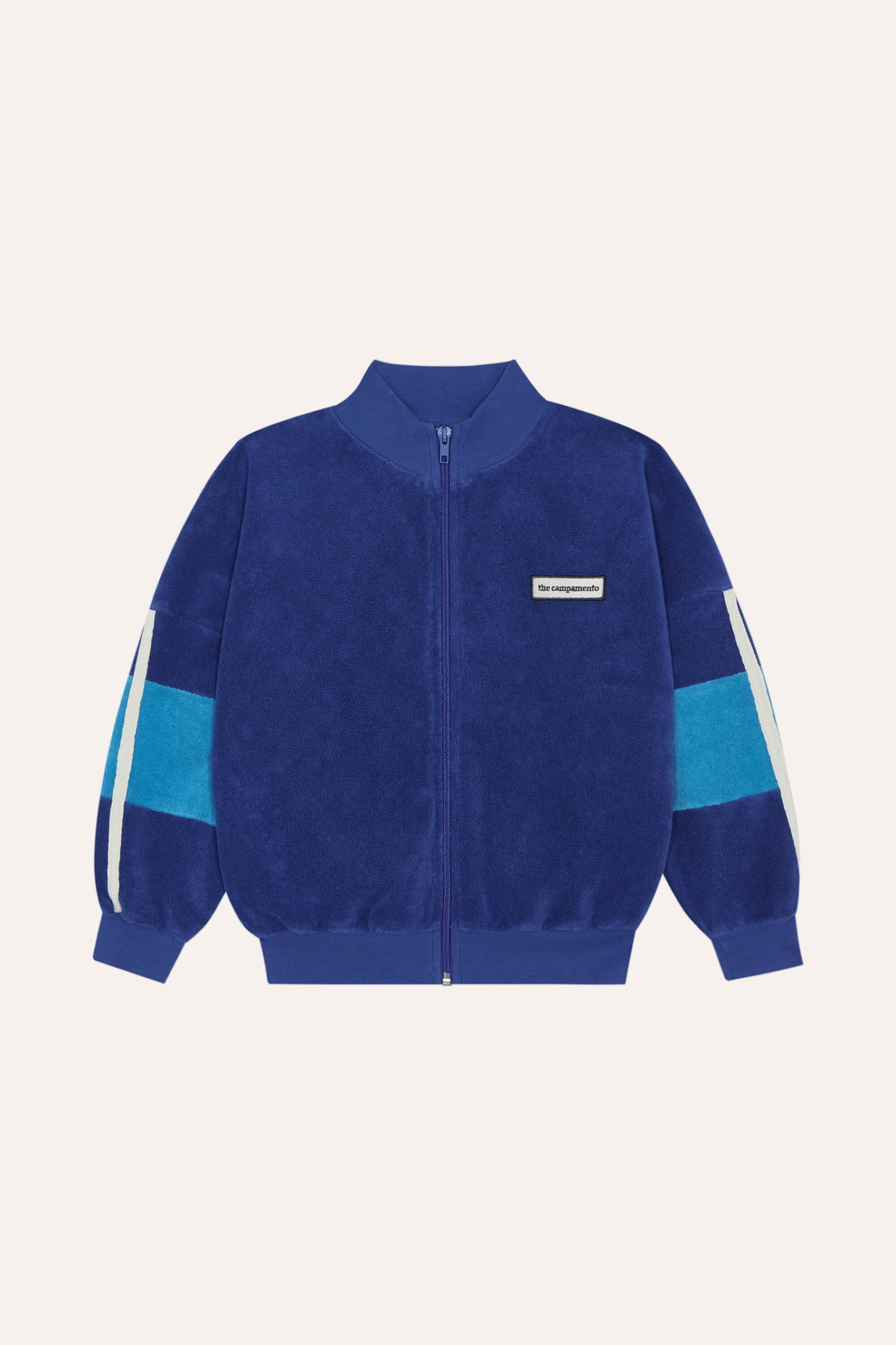 26SS】The Campamento(カンパメント)Blue Color Block Zipped 
