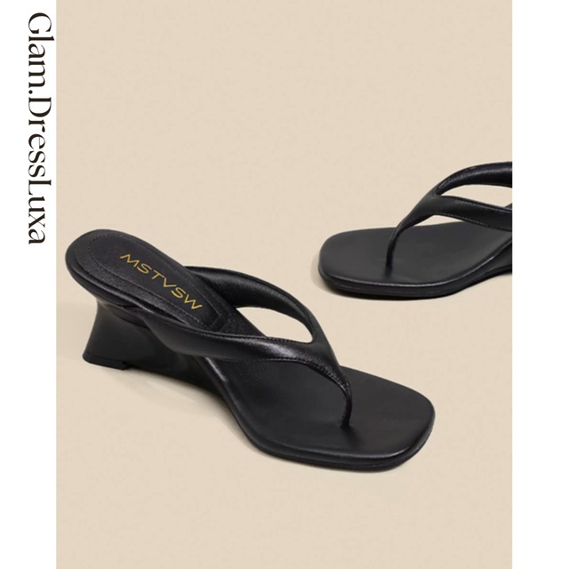 Bold Curve Heel トングサンダル_H49