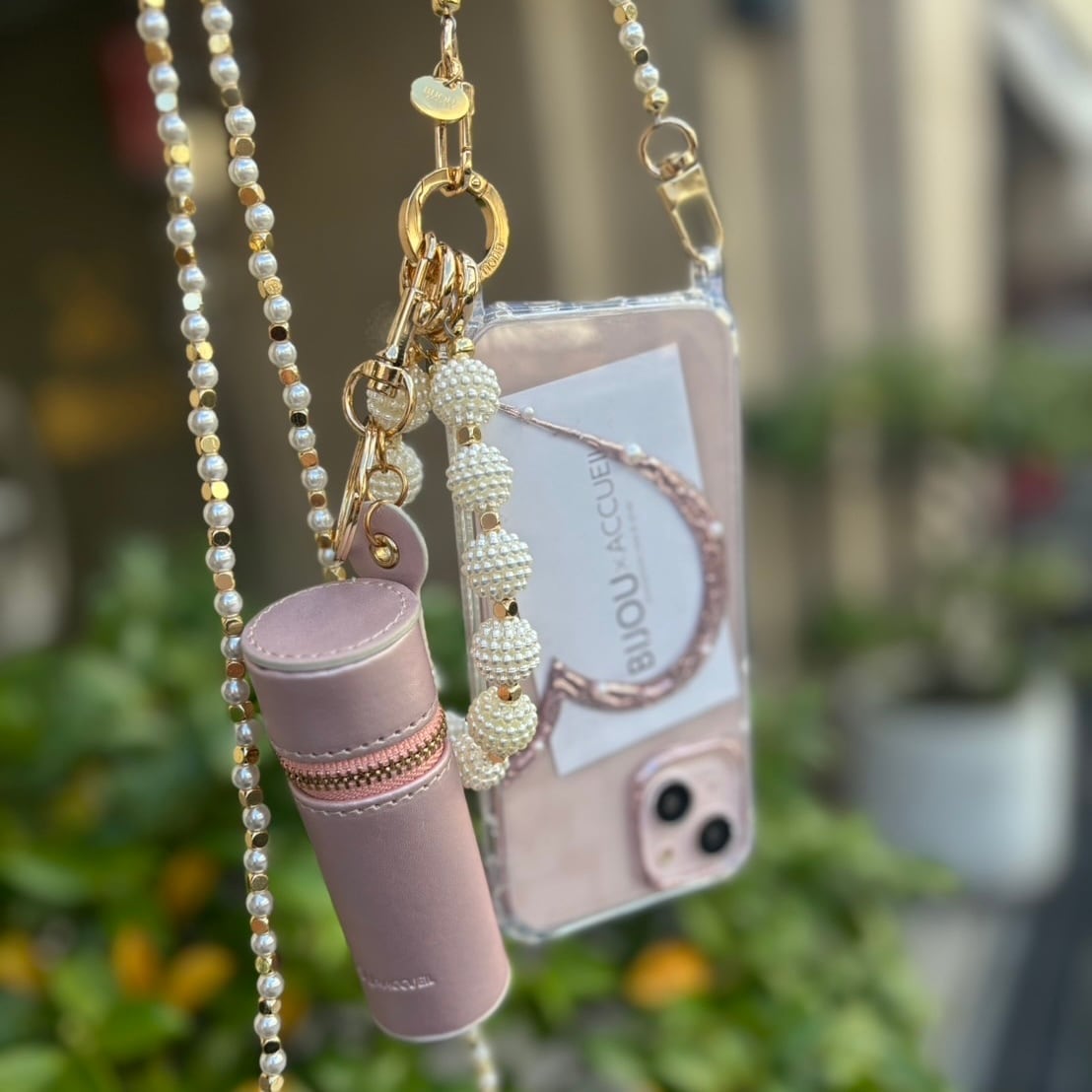 名入れ♡ぷっくりハート✨キラキラ金箔入り✨リボンチャーム付き⭐︎iPhoneケース 推し活 スマホケース ハート｜チェキ・写真が挟める メタリック iPhone