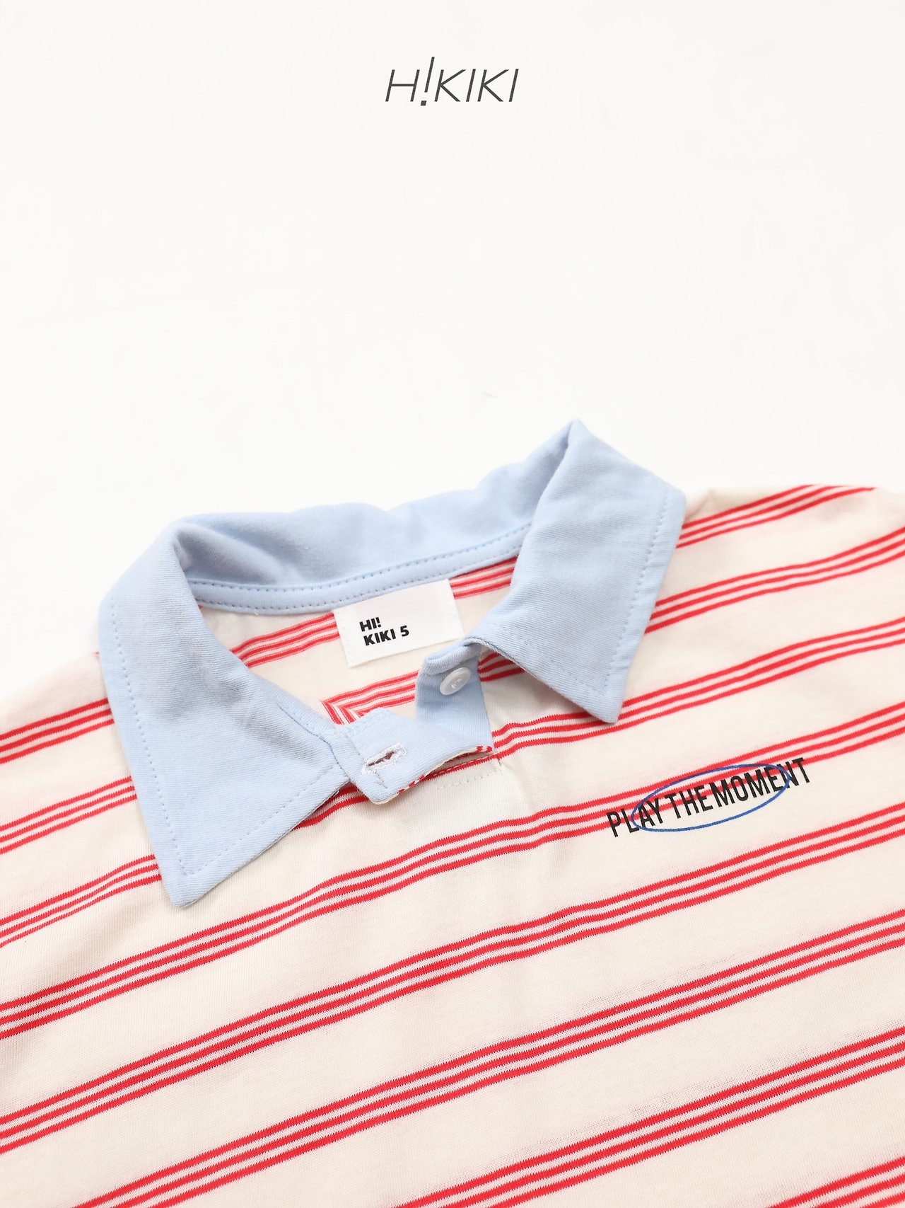[H!KIKI] collar stripe (13/15/17/19) / [하이키키] 카라스트라이프티 (13/15/17/19)