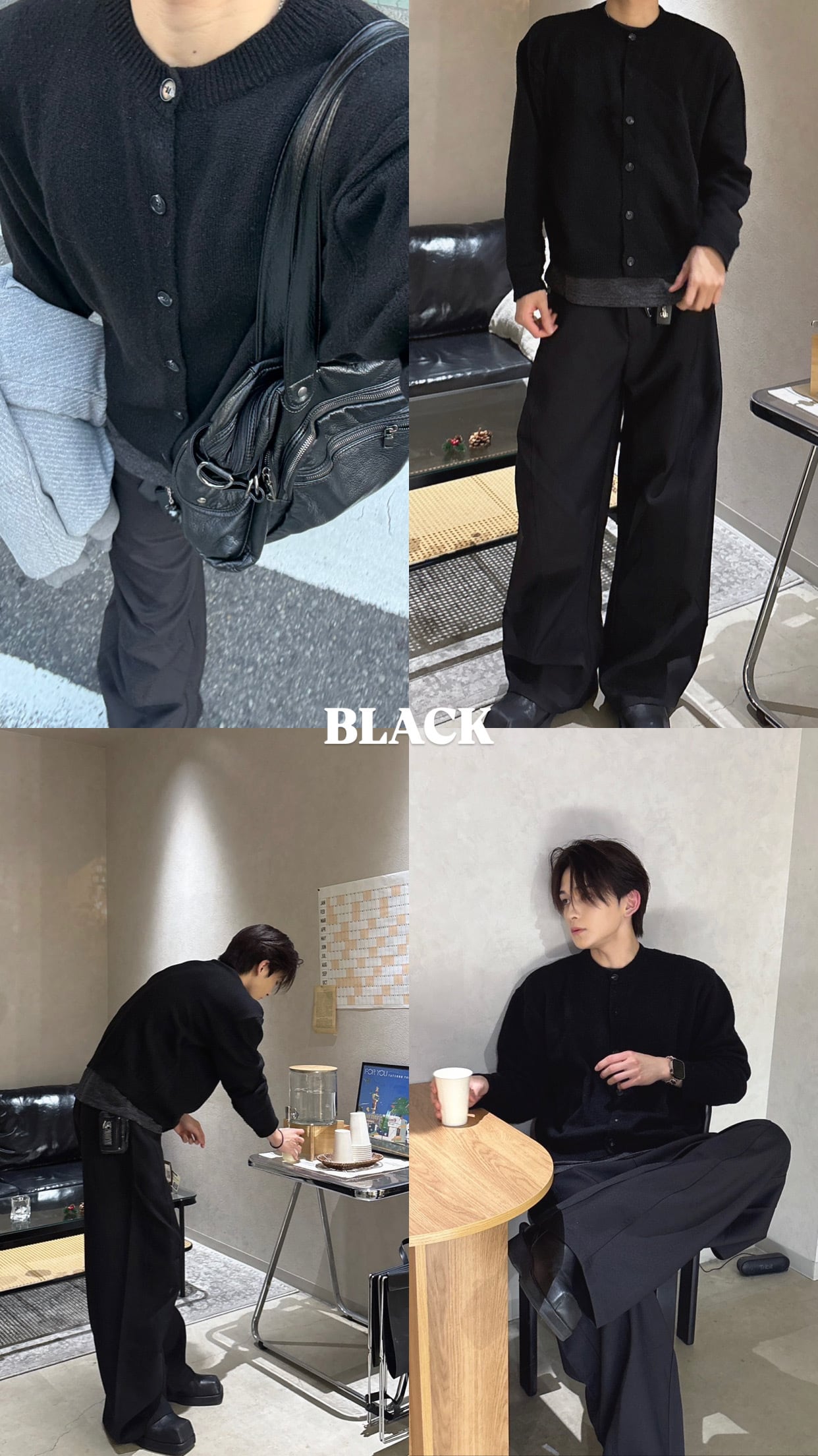 即納】RADIANT Cropped round cardigan | 韓国ファッション セレクト