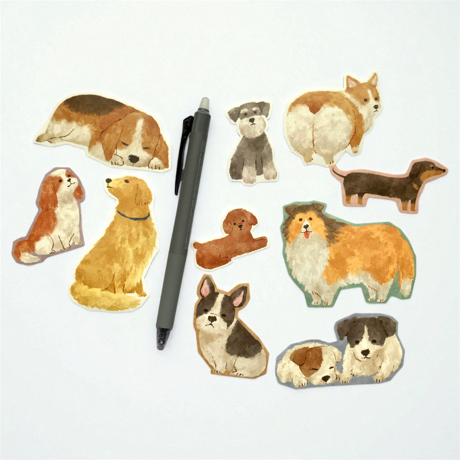 洋犬ステッカー　チャオ　マインドウェイブ