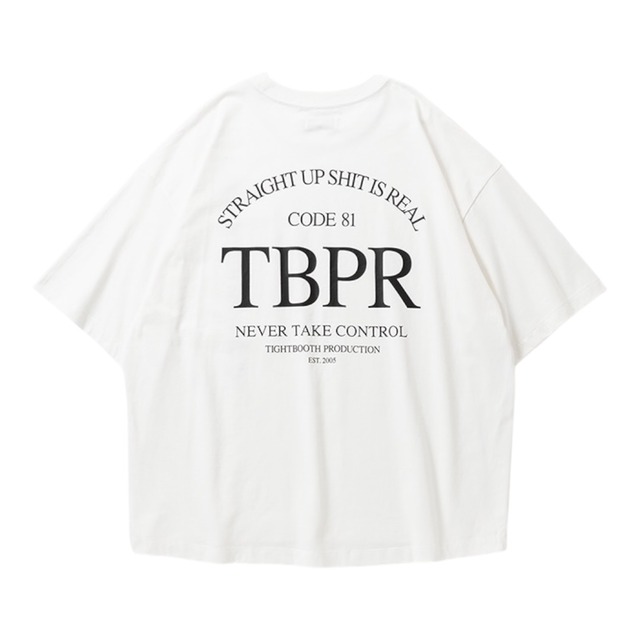 【TIGHTBOOTH】STRAIGHT UP S/S T-SHIRT (White)〈国内送料無料〉