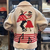 【HOUSTON woman / ヒューストン ウーマン 2019W SOUVENIR COWICHAN SWEATER (DANCE) / スーベニアカウチンセーター/NATURAL】