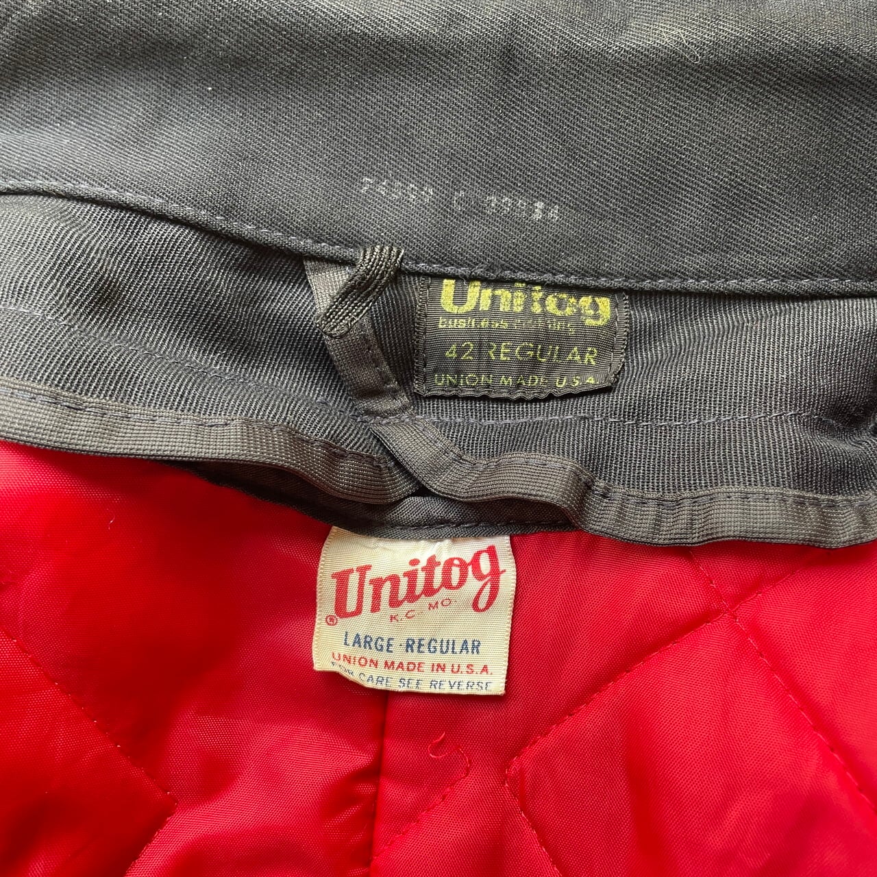 60年代 USA製 Unitog ワークジャケット 企業ロゴ ワッペン 刺繍 60年代 USA製 Unitog ワークジャケット 企業ロゴ ワッペン 刺繍