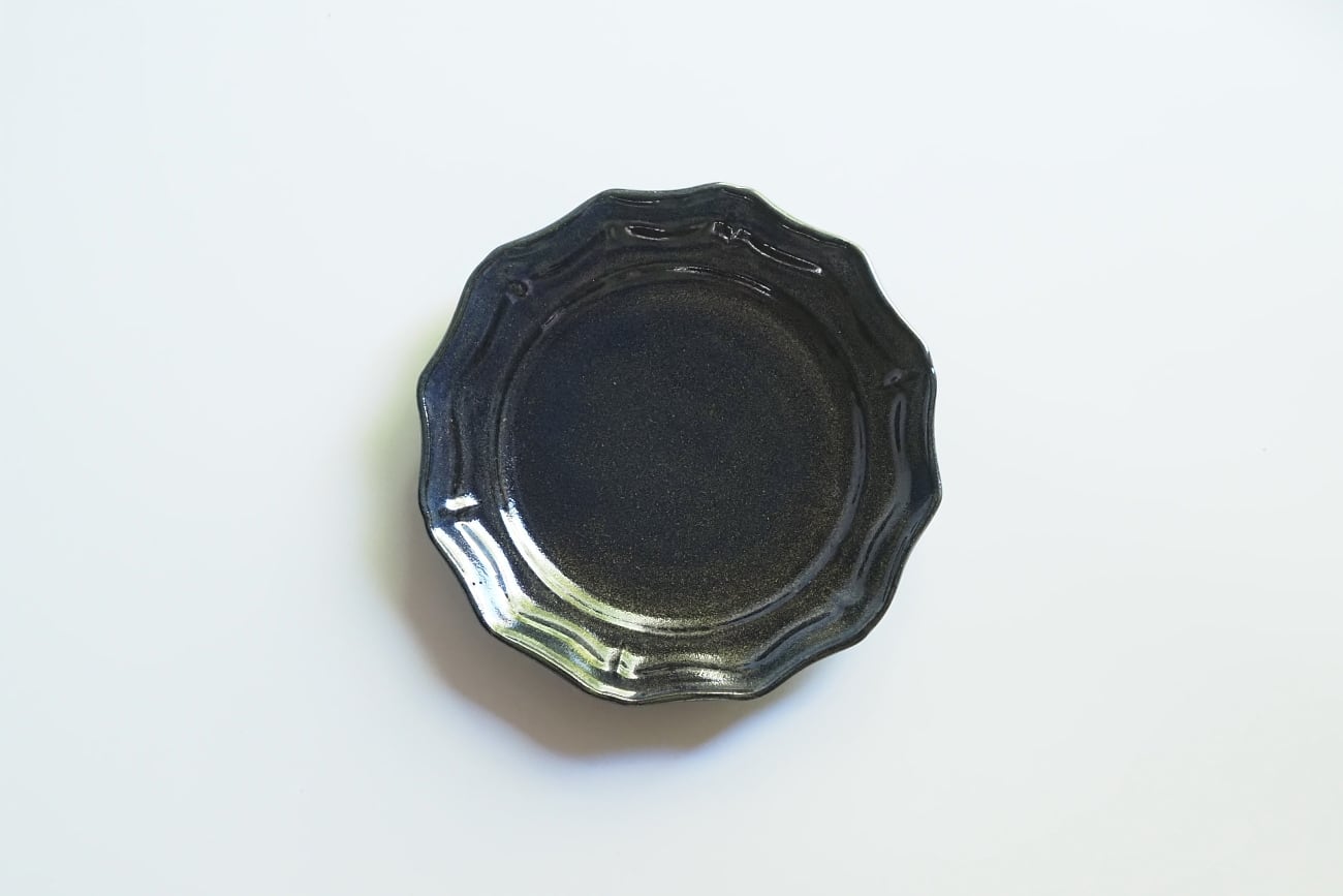 リム輪花皿S(Φ15cm)服部克哉