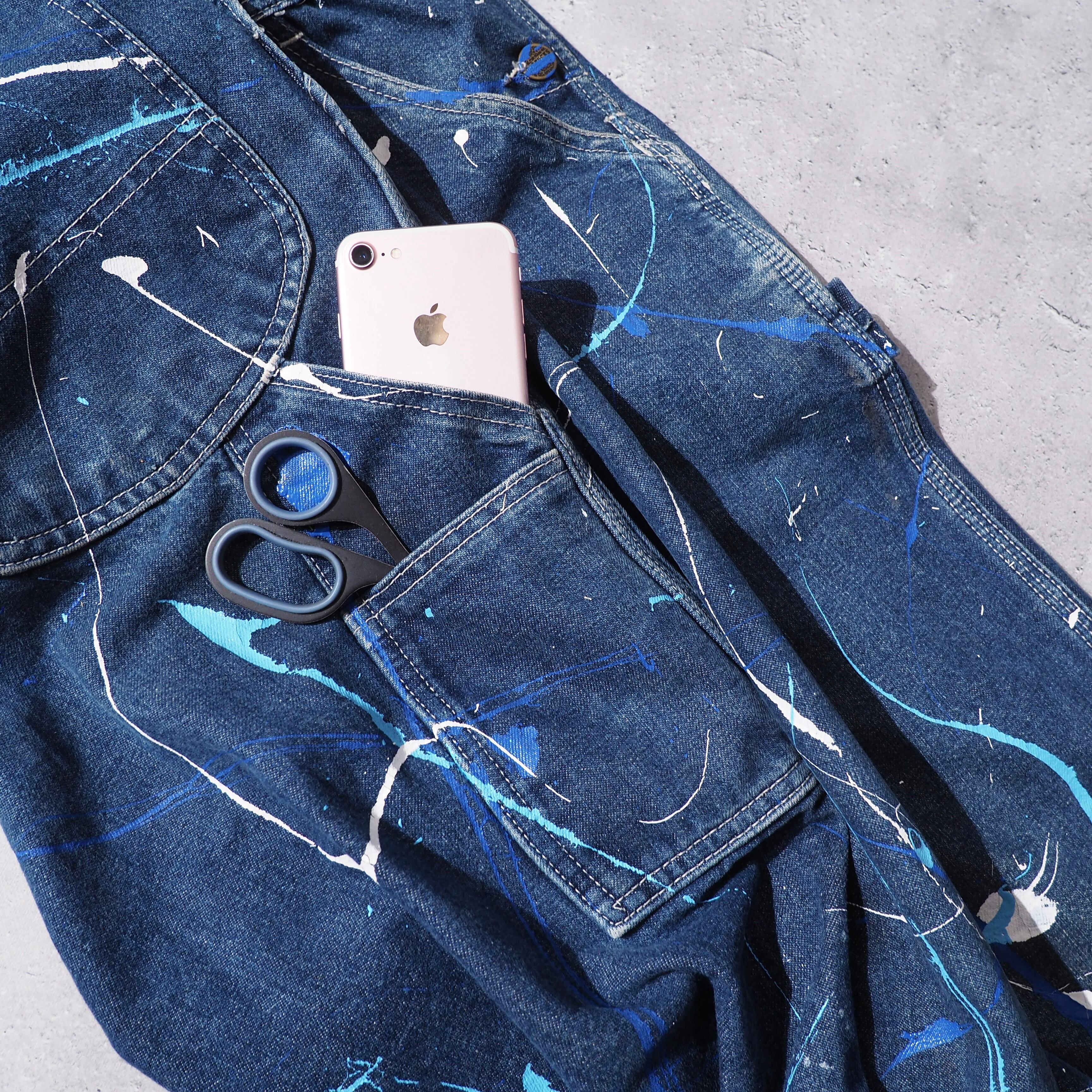 1990s ” Roebucks ” Hand painted Design vintage loose silhouette Over all