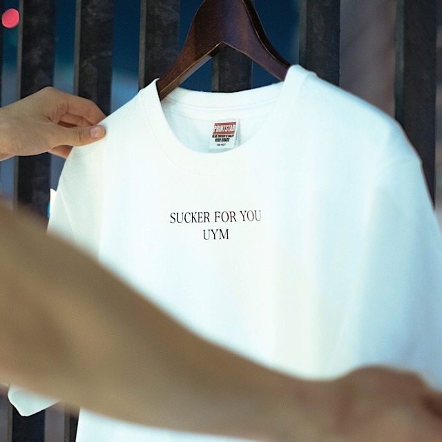 18s/s "SUCKER FOR YOU" white tee