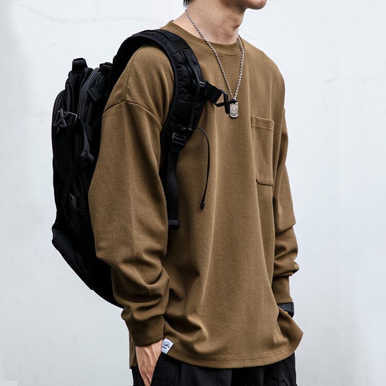 ★ROUND NECK CASUAL WILD BOTTOMS T-SHIRT　　　32313