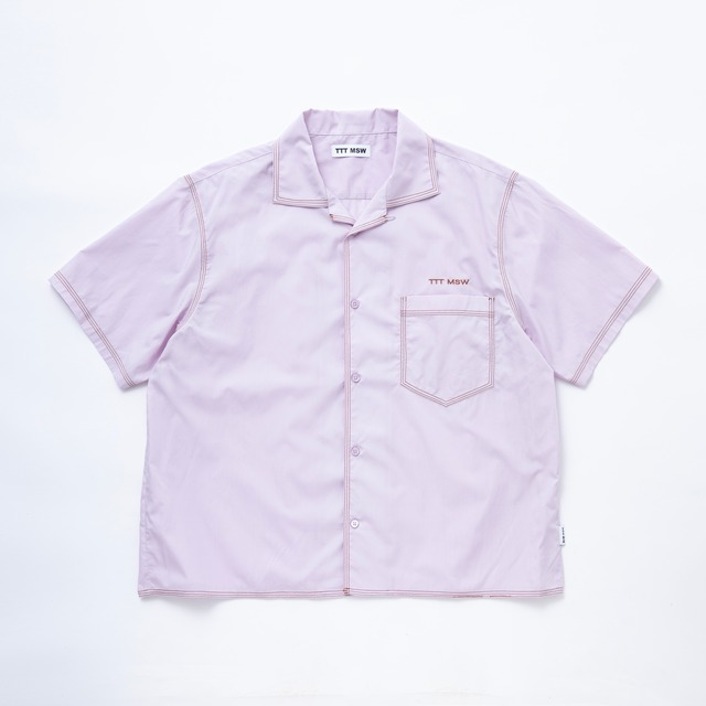 Open collar shirt (PURPLE)