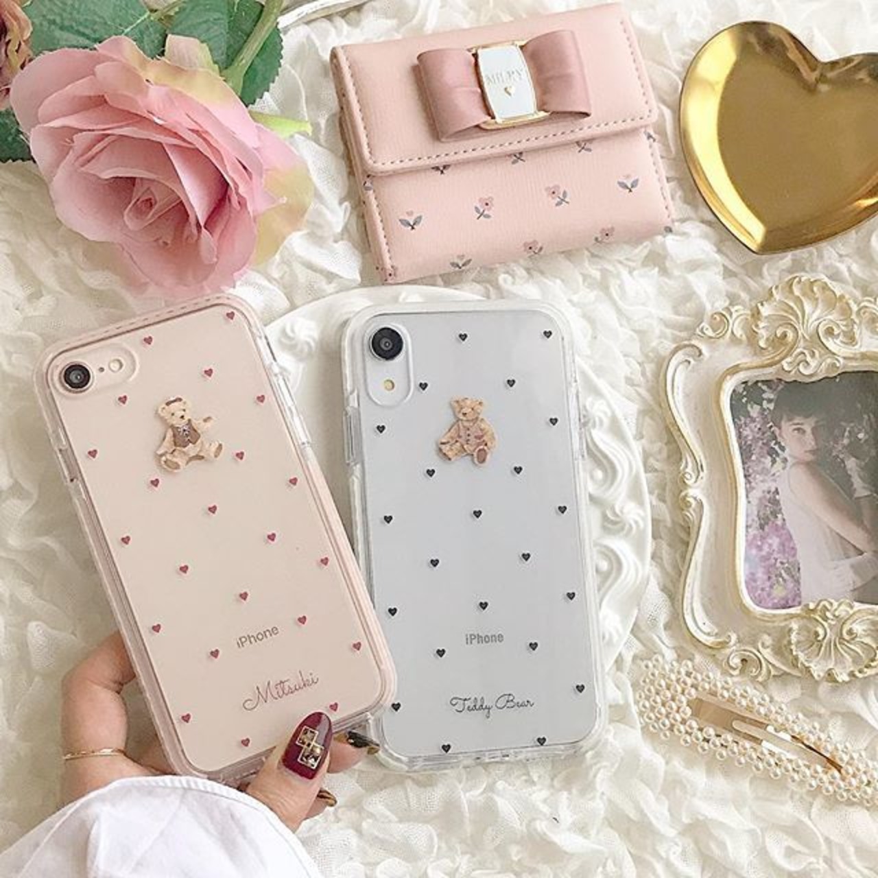 【ネーム入り】Country Bear【耐衝撃クリアケース】B07