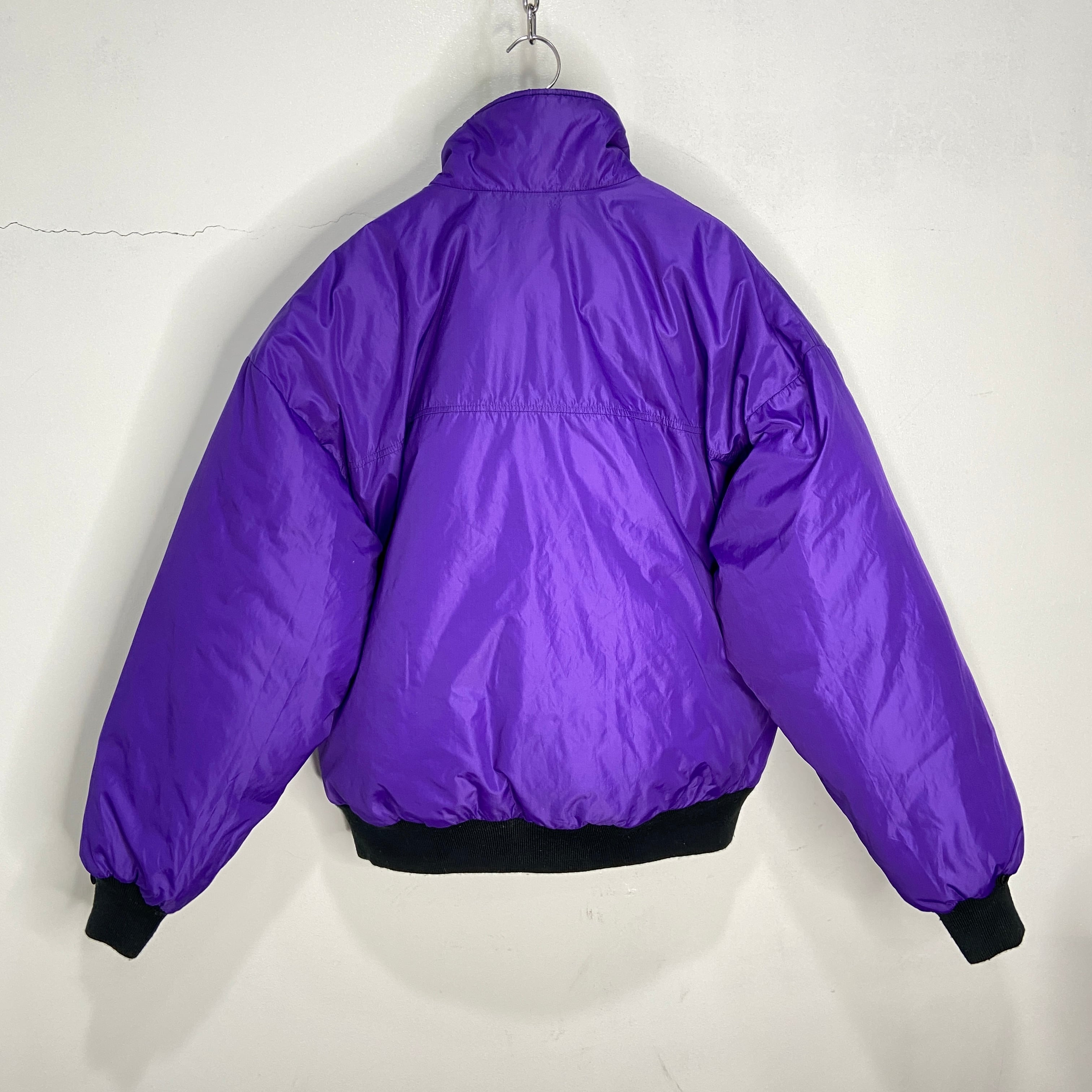 80s WOOLRICH フェザーダウンブルゾン 紫黒 ダウンジャケット | 古着屋 Uan