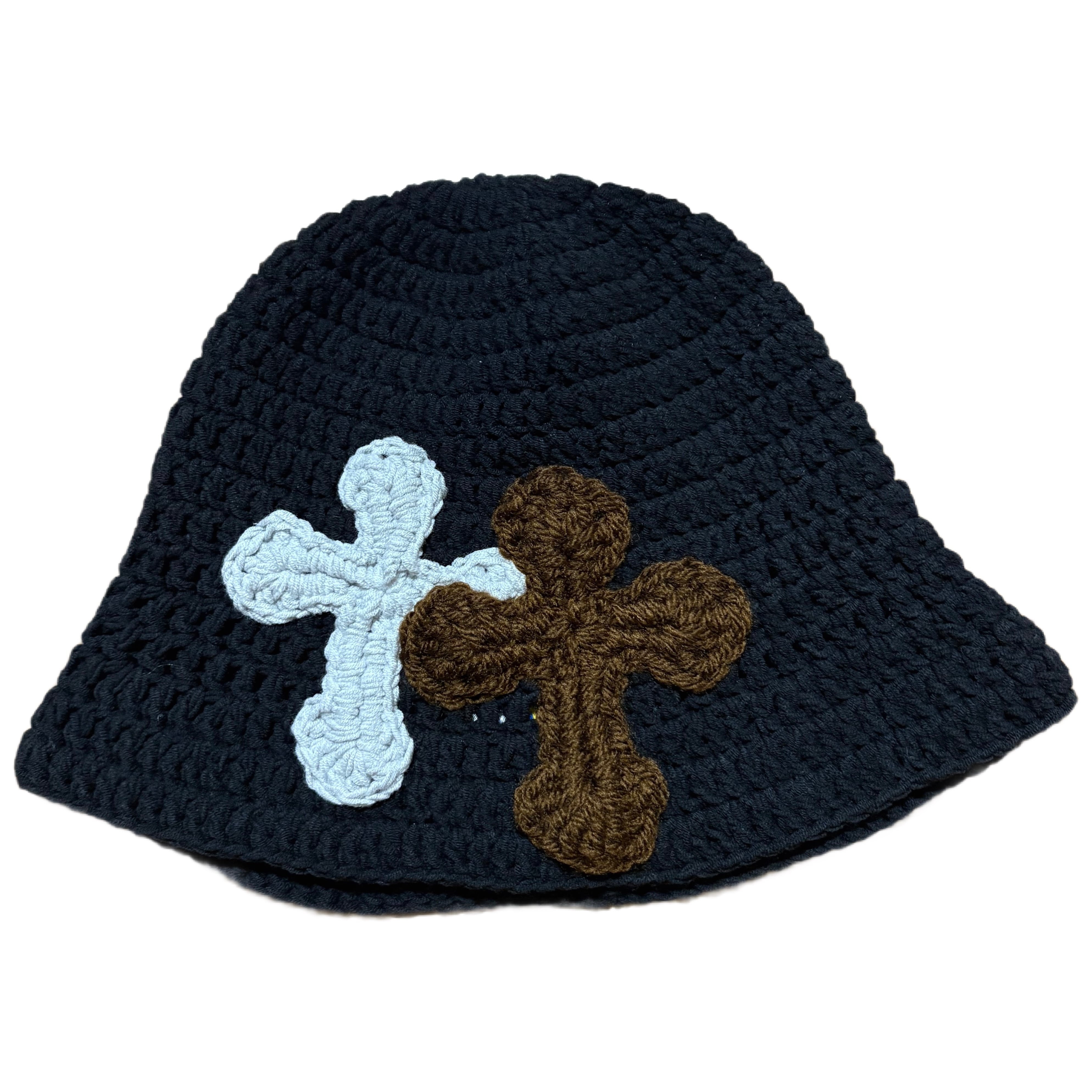 帽子 Y.A.R.N 3D double Cross Handmade Knithat Y.A.R.N. Collection