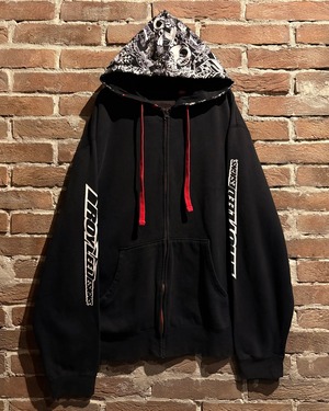 【Caka act3】“TROY LEE DESIGNS” Graphic Switching Zip Up Hoodie