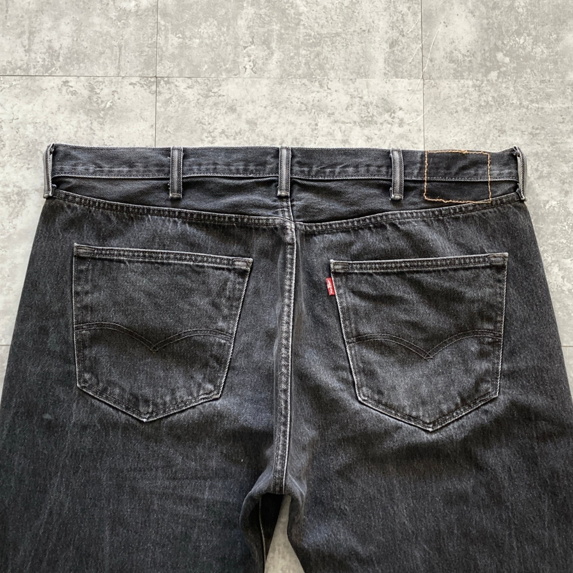 W42 L32】Levis 501 リーバイス ボタンフライ ビッグサイズ ブラック