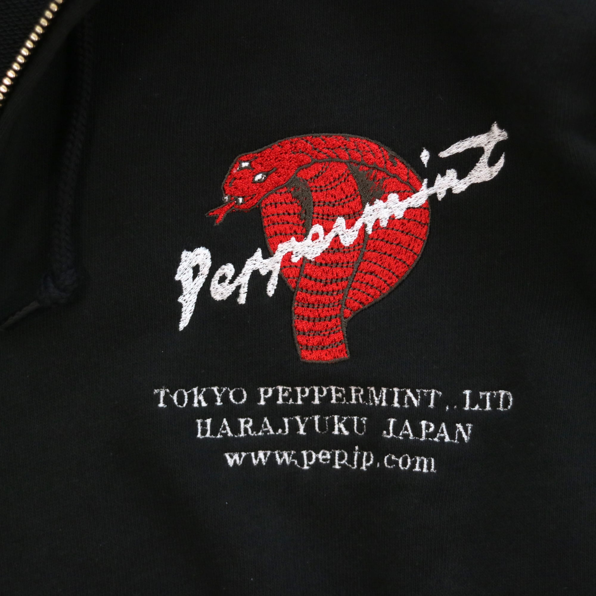 期間限定 刺繍ジップパーカー EMB COBRA ZIP HOODY RSH-3685 TOKYO