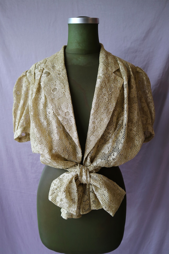 Gold lace blouse