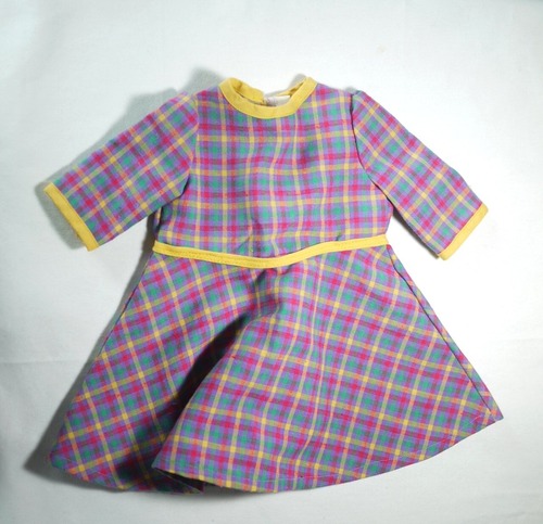 ドールドレス　人形服　チェックワンピース　’70～’80　ドイツ