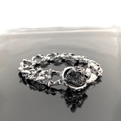 BUTTERFLY CHAIN BRACELET [WOLF] / バタフライチェーンブレスレット・ウルフクラスプ
