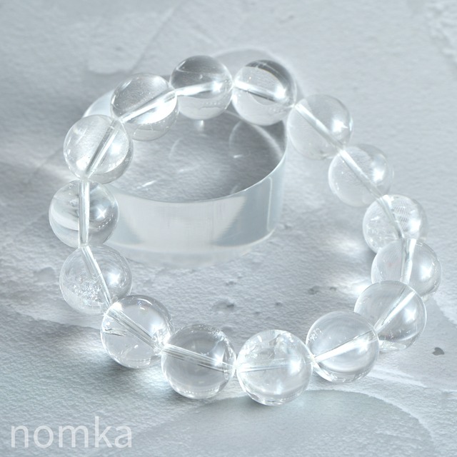 レムリアンシードクリスタル【15.5mm/トップクオリティ/ブラジル・セラデカブラル産】一連ブレスレット nbra-0110