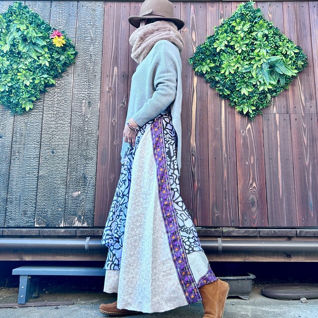 シルク巻きスカート1611