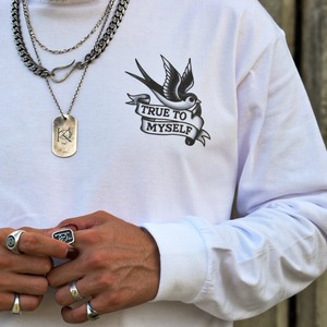 ロングTシャツ【リブ付】【送料込み】