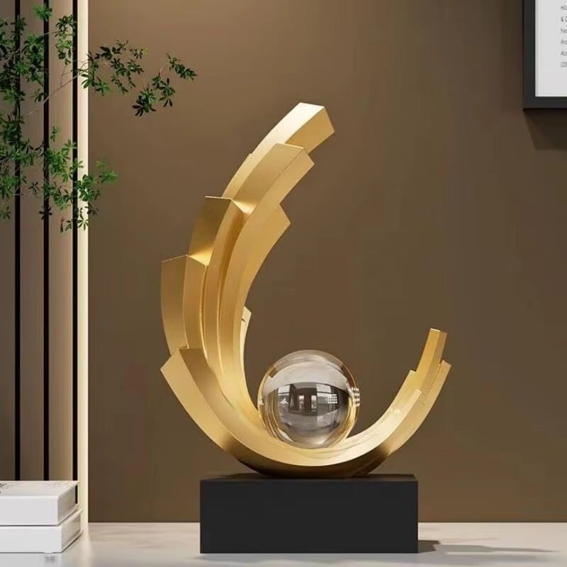 オブジェ アーチ状 モダン アート おしゃれ かわいい インテリア 置物 オーナメント 装飾 ディスプレイ 玄関 リビング ギフト 贈り物 プレゼント ゴールド カラー 白 ホワイト 黒 ブラック