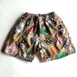 MLB AOP Shorts【80-140cm】Beige