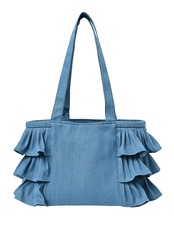 デニムフリルバッグ