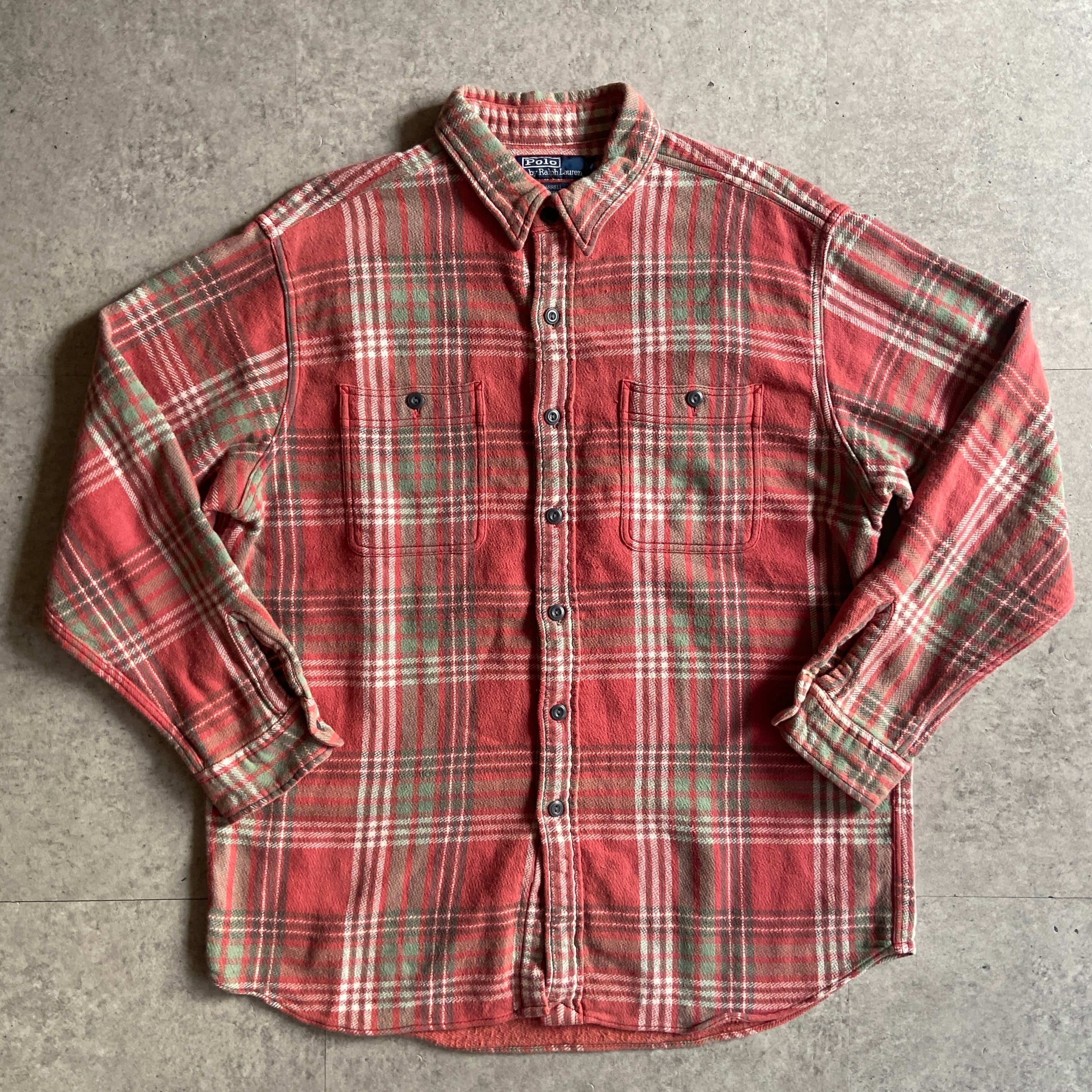1990s Polo Ralph Lauren Flannel Check Shirt L