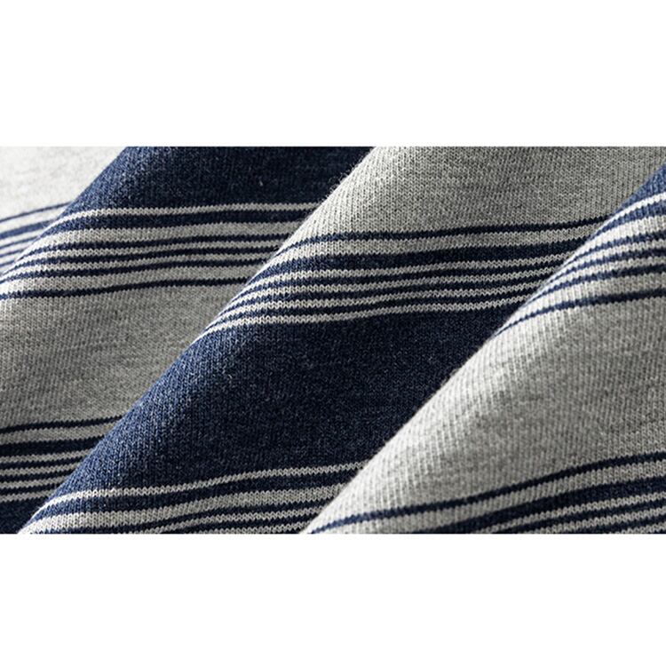 ★STRIPED LONG SLEEVE ROUND NECK T-SHIRT　　　A0424