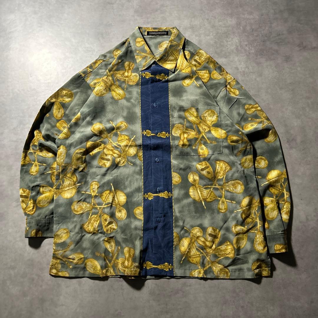 ヴィンテージ 総柄 ヨーロピアン アートパターン デザイン レトロ シャツ