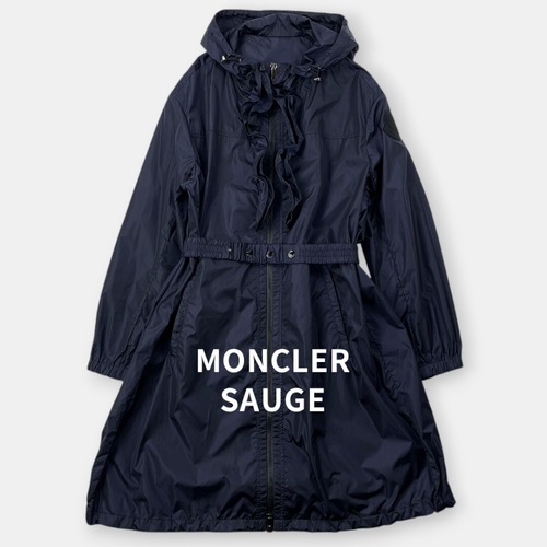 MONCLER モンクレール SAUGE サージュ フリル スプリング ナイロンコート ジャケット 3 ネイビー 紺 L アウター / J&NREUSE アウター