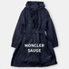 MONCLER モンクレール SAUGE サージュ フリル スプリング ナイロンコート ジャケット 3 ネイビー 紺 L アウター / J&NREUSE アウター