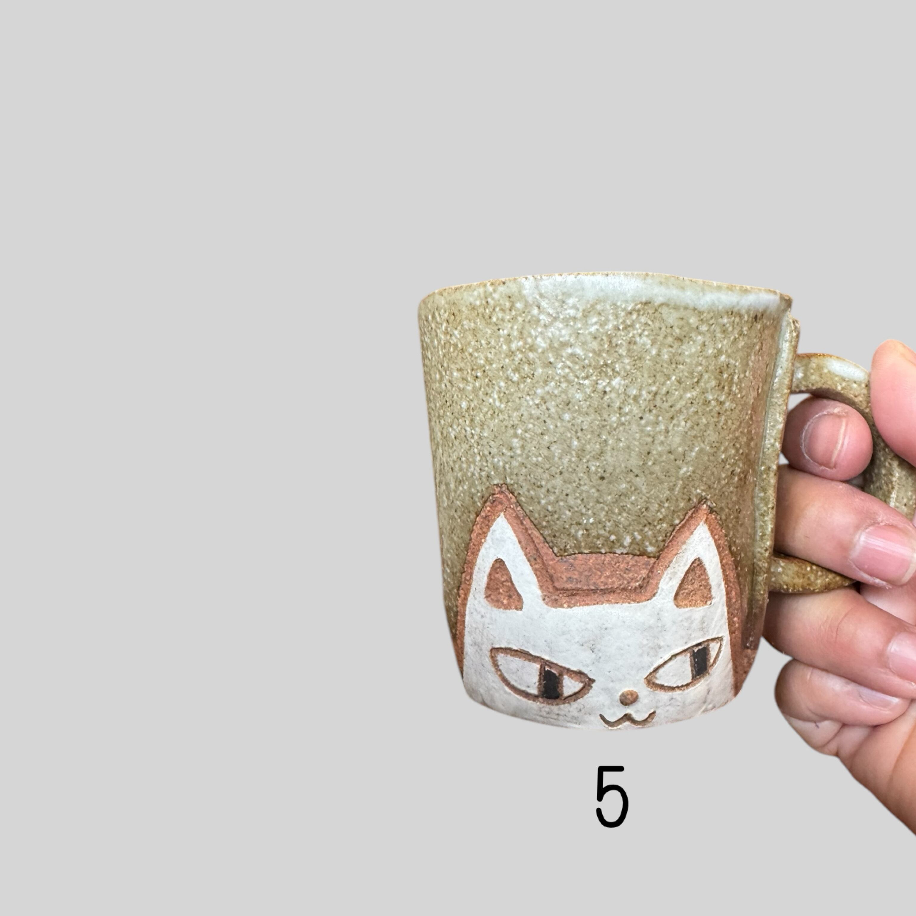 信楽焼 小谷文代 マグカップ | teshigotoya ねむの木の豆