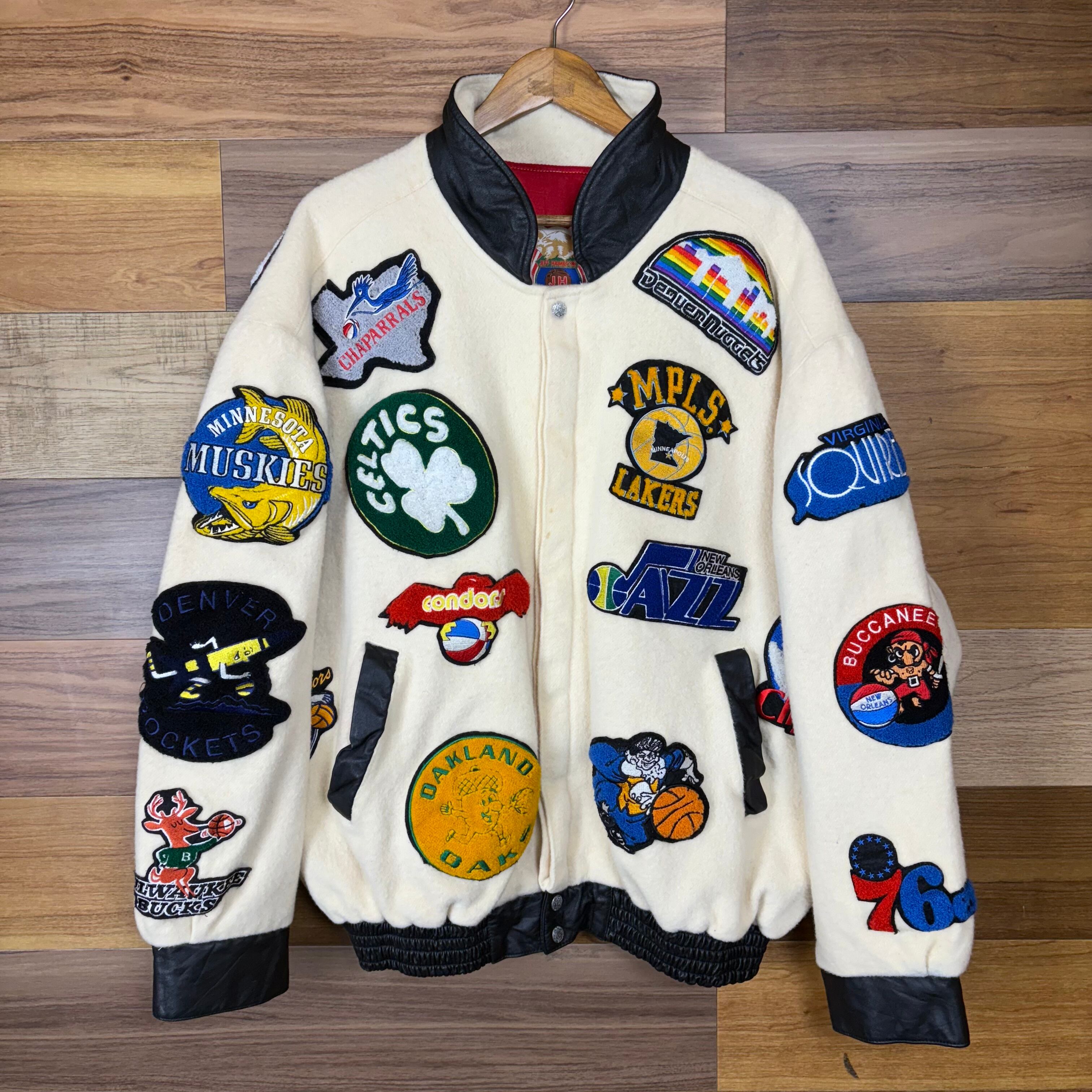 メンズ 90's 古着 フォラオジャケット 襟 スタジャン ワッペン