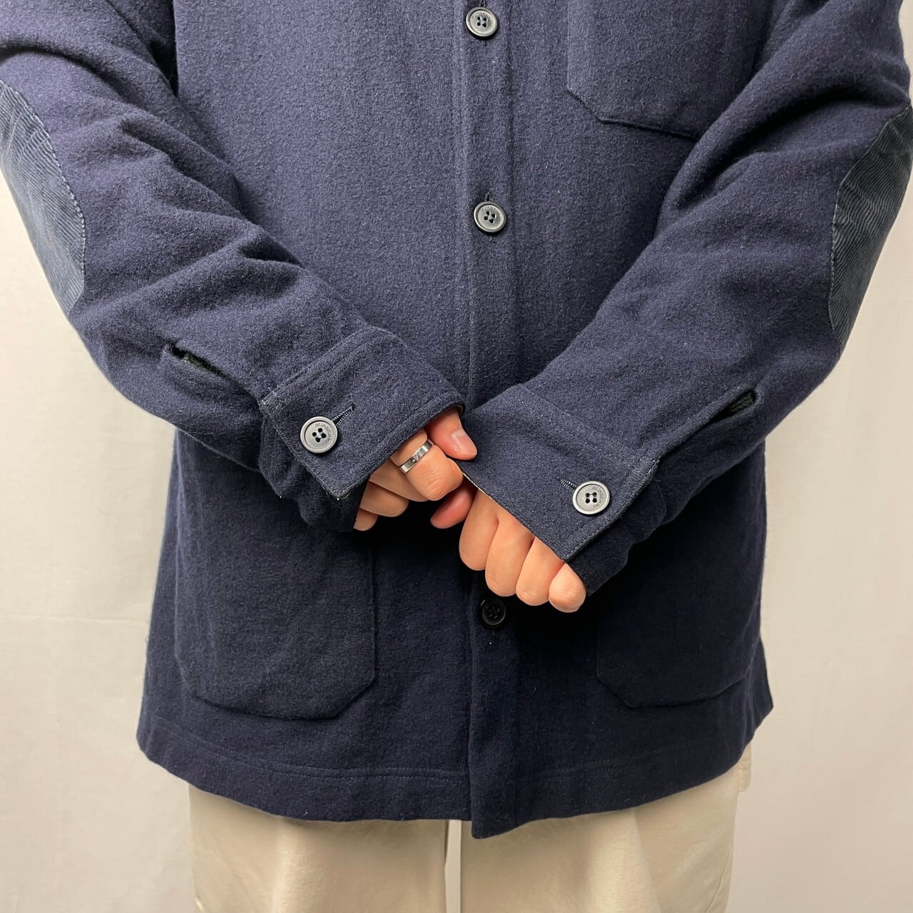 Burberry London バーバリー ウールジャケット カバーオール メンズL 