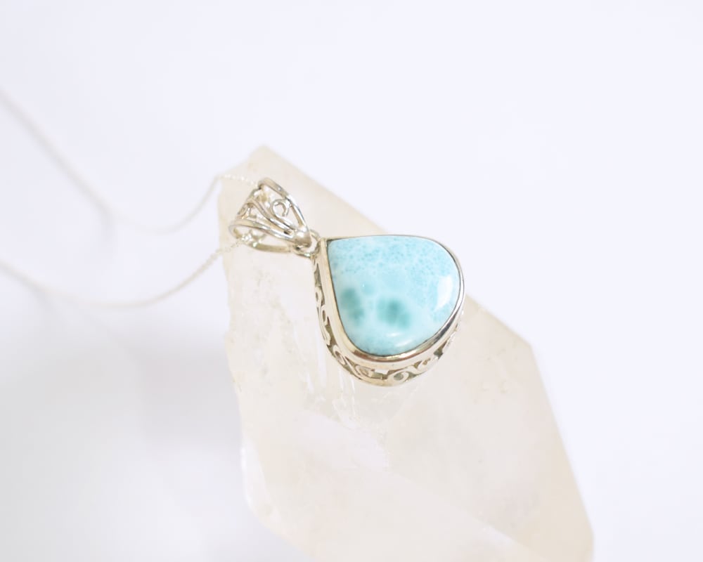 ラリマー ペンダントトップ S925 シルバーアクセ ラリマーのペンダントトップ Silver925 | Blue Waters