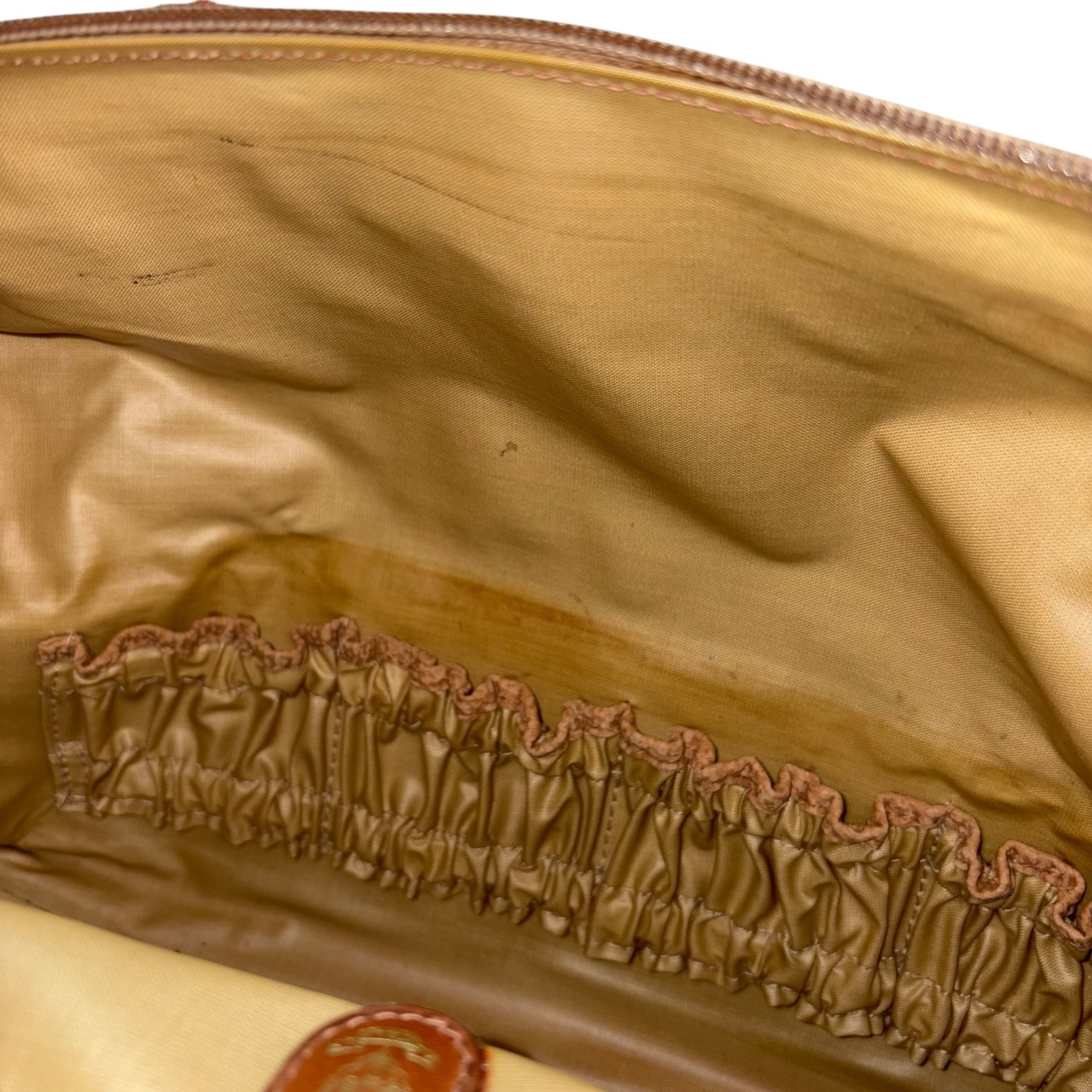 vintage GUCCI two tone leather boston bag