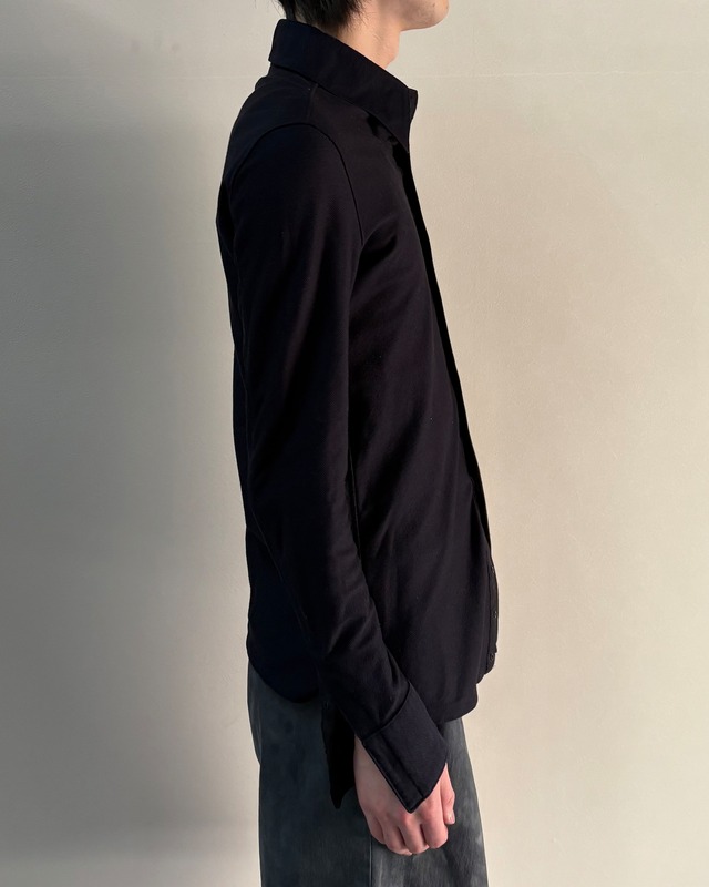 【ripvanwinkle】fly front slim fit shirt