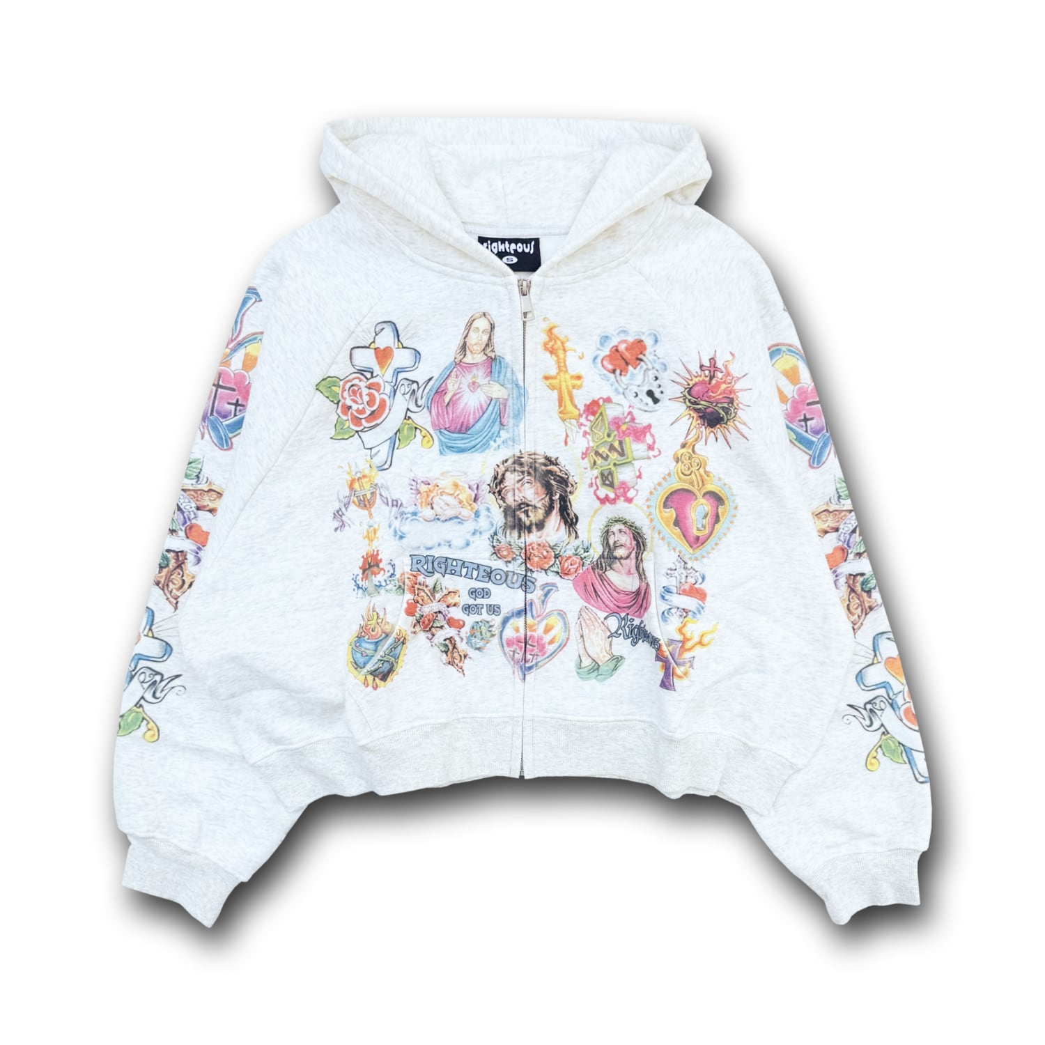We Are Righteous / Risen King Cropped Zip | HOLICK