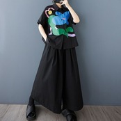 アートプリント オーバーサイズ シャツ  30007