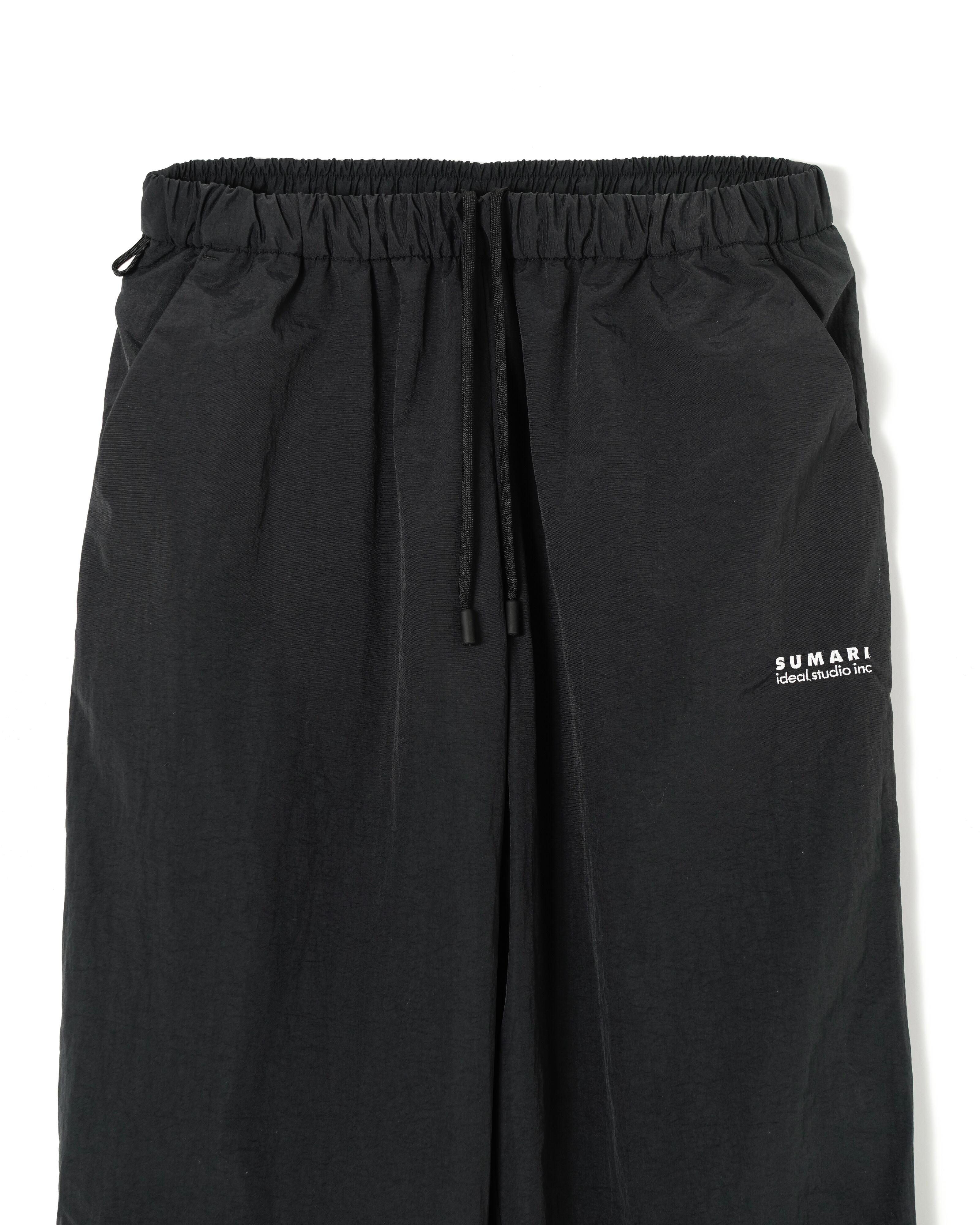 Restock】VENTILATION NYLON WIDE TAPERED PANTS (BLACK) | SUMARI