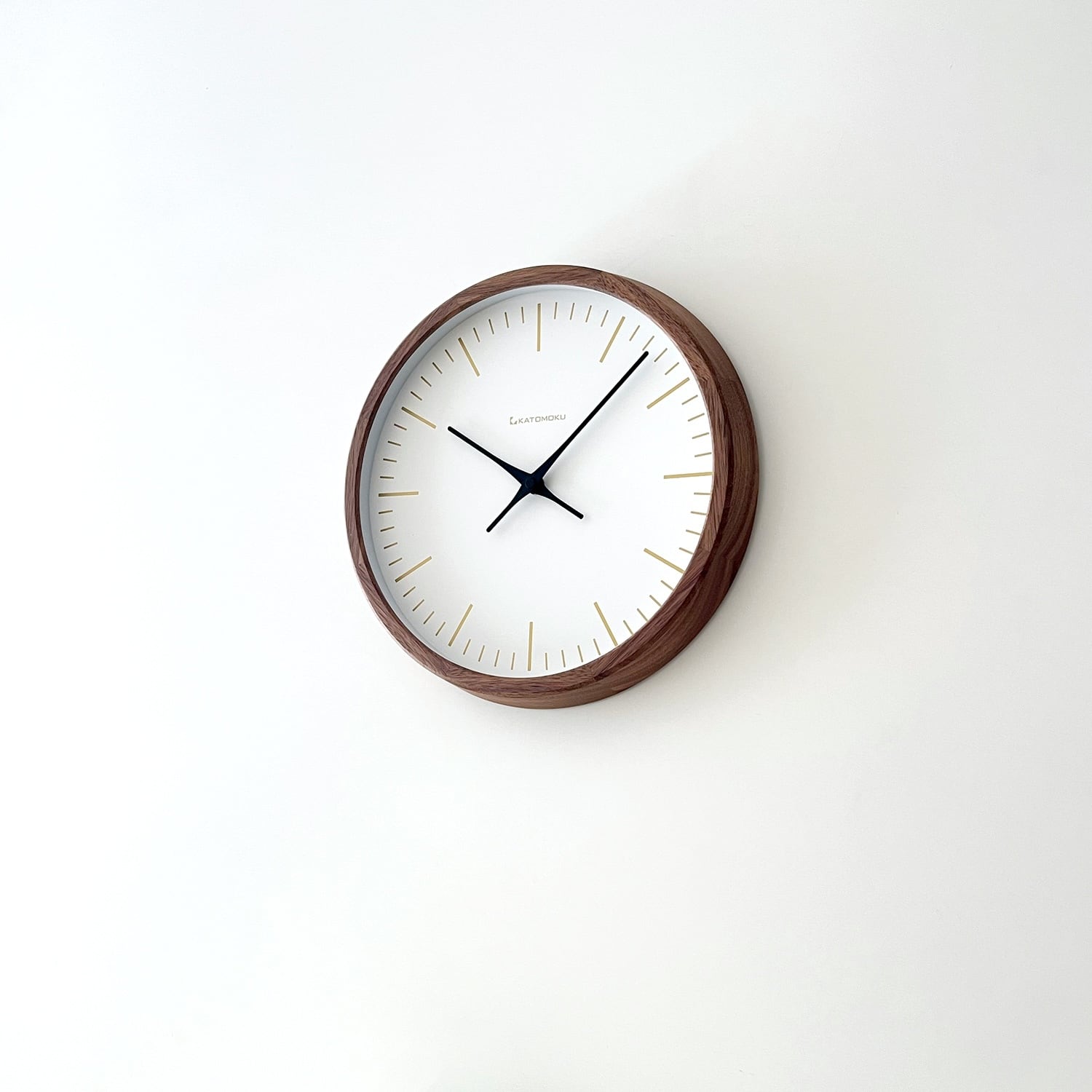 KATOMOKU muku clock 18 ウォールナット km-129WA 掛け時計 | 加藤木工
