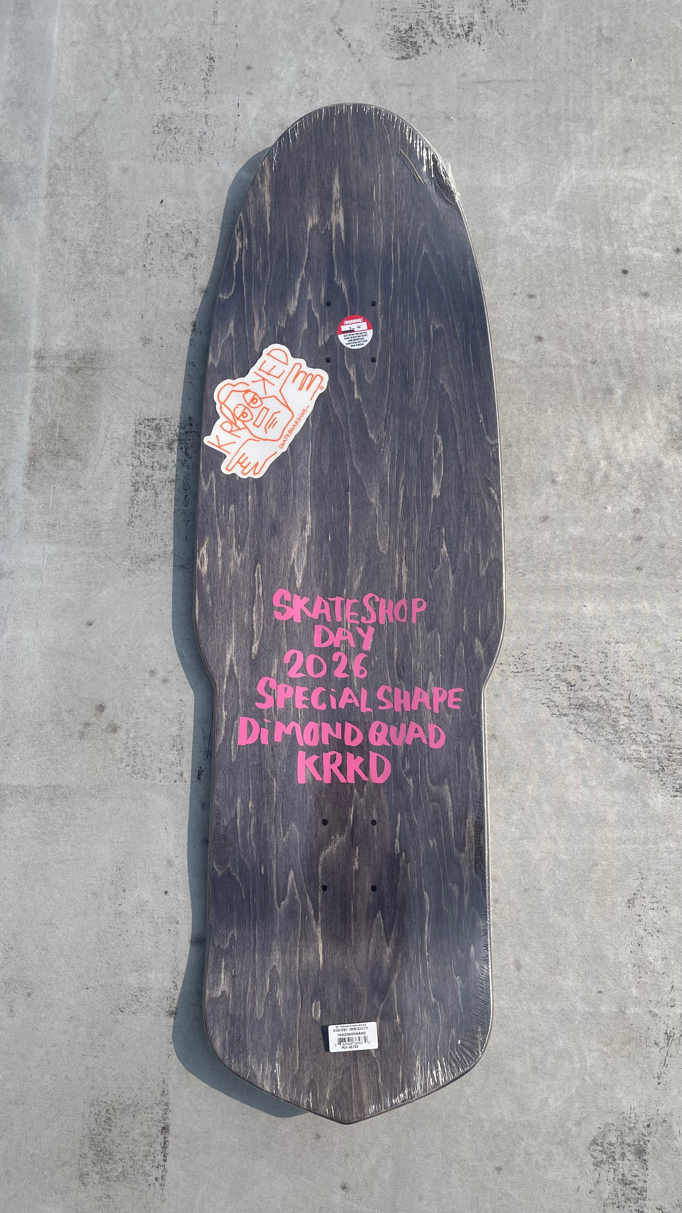 Krooked x SKATESHOPDAY / NEW BEAMER SHAPE / DIAMOND QUADE /10.75